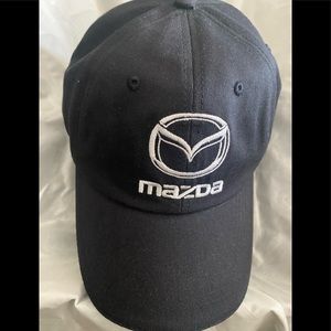 MAZDA Baseball Cap Hat Black - Embroidered Adjustable Cotton